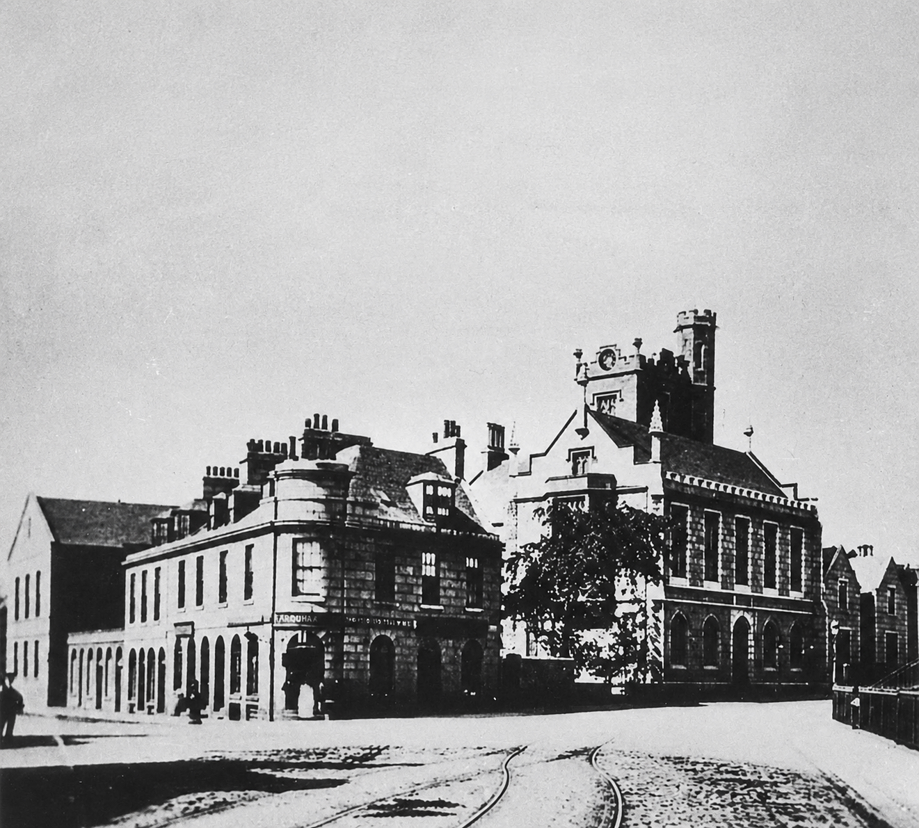 The Holburn Junction corner in the late 1800s, Alford House and Christ's College